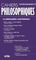 Cahiers philosophiques, no 179